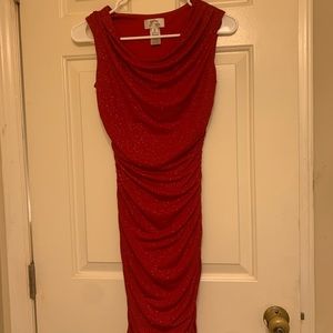 Red sparkly dress